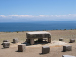 sacrifice table at Inca ruins, Isla del Sol, Titicaca