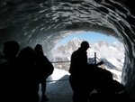 Ice Cave at Aiguille du Midi.  We completed our climb here.  I was very happy to see this view again.