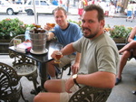 Outdoor Cafe, Salvador, Brasil, my friend Jeff Dallas