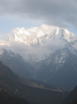 Thamserku with villages in foreground