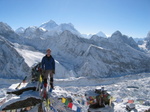 Everest, Nuptse, Lhotse, and Makalu from Gokyo Ri