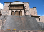 Inca wall below, Spanish church above