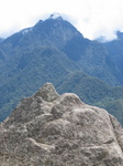 rock model of the mountains beyond