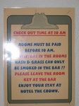 Amsterdam hostel room, those Dutch sure are strict.