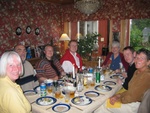 Mid Summer Dinner, very good, Herring, Schnapps, Salmon, and New Potatos