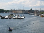 One of many water views in Stockholm