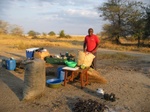 Wilson our cook, Manarya Camp