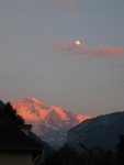 View of the Jungfrau . . from my hostel room, not bad eh?