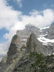 West side of the Eiger, the down climb route.